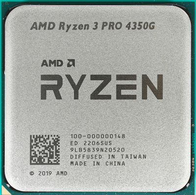 Процессор AMD Ryzen 3 PRO 4350G, AM4,  OEM [100-000000148]