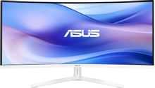 Изображение товара 34" Монитор ASUS VU34WCIP-W,  3440x1440,  VA,  100Гц,  1хHDMI,  1хDP,  изогнутый, белый [90lm0ait-b01m71]