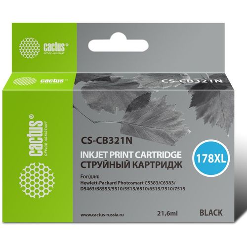 Картридж Cactus CS-CB321N(CS-CB321), №178XL, черный / CS-CB321N(CS-CB321)