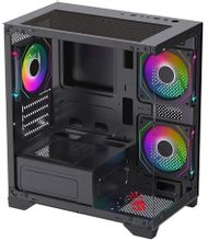 Изображение товара Корпус mATX BLOODY BD-CC103F Mini-Tower черный без БП