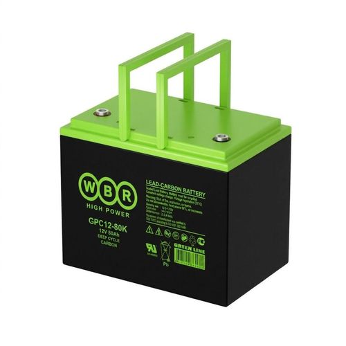 Аккумуляторная батарея WBR GPC12-80K для ИБП, 12В, 80Ач