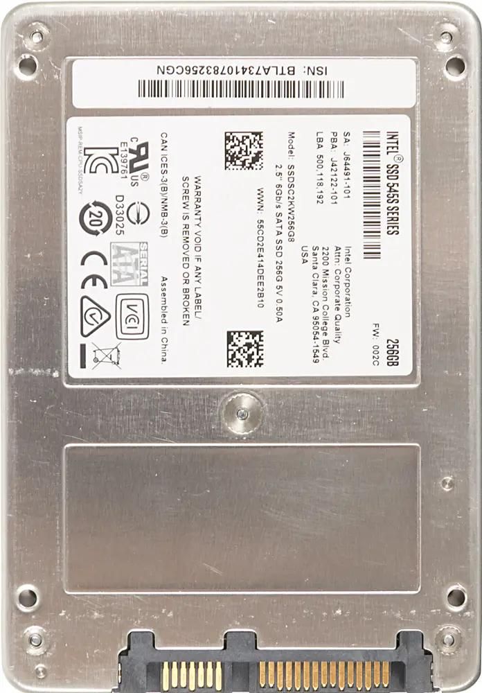 SSD Intel 545s Series SSDSC2KW256G8X1 256 2.5