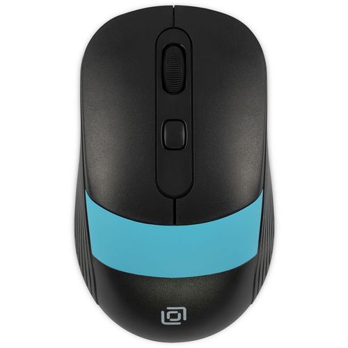 Мышь беспроводная Oklick 310MW, радио, оптическая, USB, 3200dpi, черный и синий [1869090]