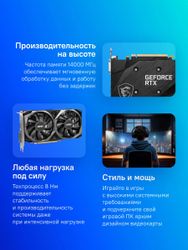 Видеокарта MSI NVIDIA GeForce RTX 3050 RTX 3050 VENTUS 2X XS 8G OC