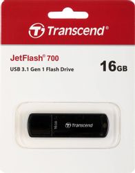 Флешка USB Transcend Jetflash 700 16ГБ, USB3.0, черный