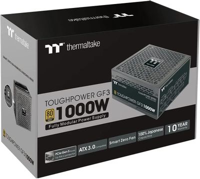 Блок питания Thermaltake Toughpower GF3 Gen.5, 1000Вт, 135мм, черный,  retail [ps-tpd-1000fnfage-4] – купить в Ситилинк | 1862348