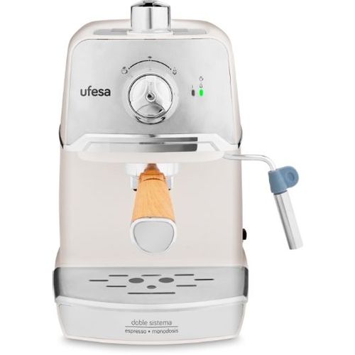 Кофеварка UFESA CE7238 Cream, рожковая, белый /серебристый