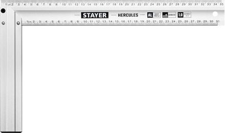 Угольник столярный Stayer 3432-35,  35см,  из алюминия