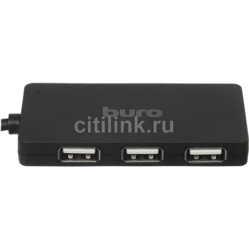 Хаб (разветвитель) Buro BPH-C-1730, черный [bu-usbc-hub-4u21]