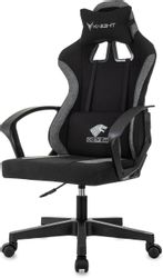 Кресло игровое KNIGHT Оптимальный (Optimum), ткань, до 120кг,  черный/серый