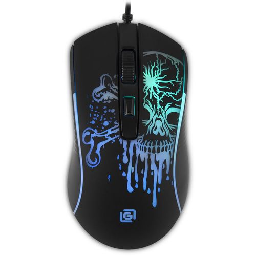 Мышь проводная Oklick 702G, игровая, оптическая, USB, 3600dpi, черный [1902907]