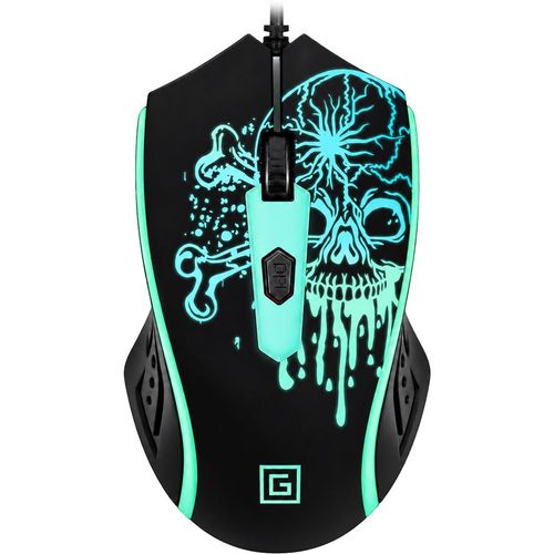 Мышь проводная Oklick 702G, игровая, оптическая, USB, 3600dpi, черный [1902907]
