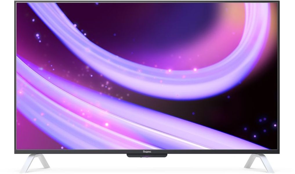 50" Умный телевизор ЯНДЕКС ТВ Станция QLED, 4K Ultra HD, СМАРТ ТВ, YaOS X, черный
