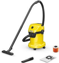 Изображение товара Профессиональный строительный пылесос Karcher WD 3 V-17/4/20 1000 Вт