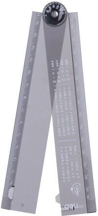 Линейка Deli EG01102,  пластик, 30см, складная, прозрачный, пластиковый пакет с европодв.