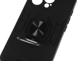 Чехол (клип-кейс) BORASCO Anti-Shok Case, для Apple iPhone 16 Pro, противоударный, черный