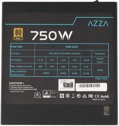 Блок питания AZZA PSAZ-750G Gen.5, 750Вт, черный