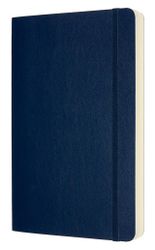Блокнот Moleskine Classic Soft Expended,  400стр,  без разлиновки,  мягкая обложка,  синий сапфир