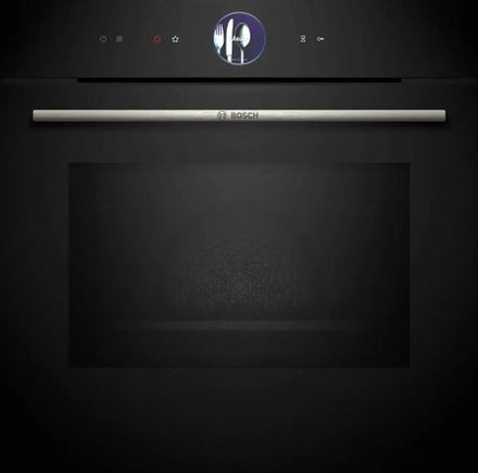 Духовой шкаф электрический Bosch Serie 8 HMG776NB1,  67л,  дверца с 4 стеклами,  черный