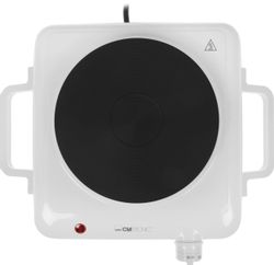 Настольная плита электрическая CLATRONIC EKP 3582 weiss, эмалированный металл, белый