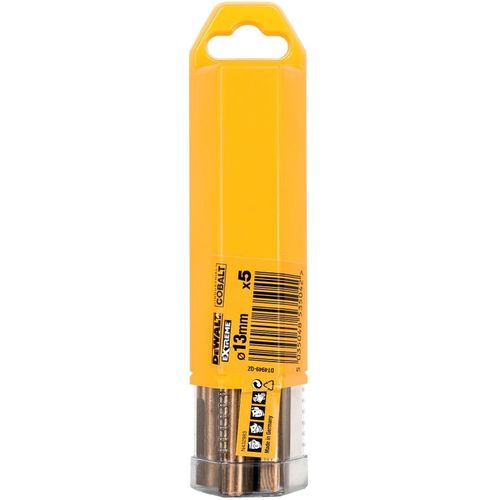 Набор сверл DeWALT DT4949-QZ, по металлу, 13мм, цилиндрический, 5шт