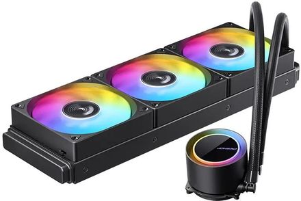 Система водяного охлаждения JONSBO TG-360,  4-pin,  ARGB,  120мм,  черный,  retail [tg-360 argb black]