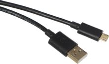 Изображение товара Кабель 2A Square Connector micro USB - USB 0.75м черный