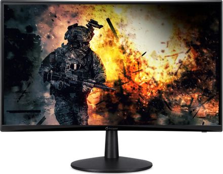 23.6" Монитор AOpen 24HC5QRSbmiipx,  1920x1080,  VA,  165Гц,  2хHDMI,  1хDP,  изогнутый, черный [um.uw5cd.301]