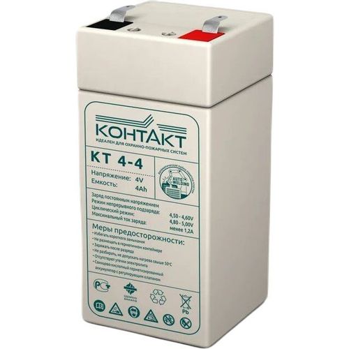Аккумуляторная батарея КОНТАКТ КТ 4-4 для ИБП, 4В, 4Ач [kntkt0400040s48]