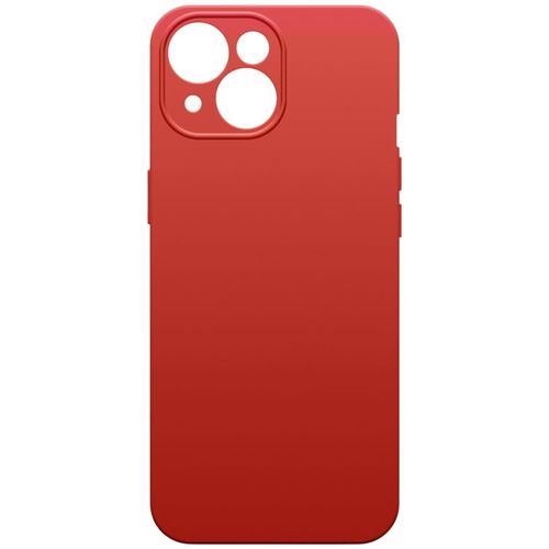 Чехол (клип-кейс) BORASCO Microfiber Case, для Apple iPhone 15, темно-красный [72431]