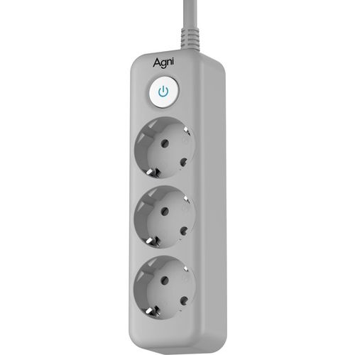 Сетевой фильтр AGNI TP-FD3E, 3м, серый [tp-fd3e-3m-gray]