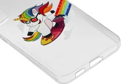 Чехол (клип-кейс) BORASCO ArtWorks, для Samsung Galaxy S22+, прозрачный/рисунок