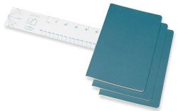 Блокнот Moleskine Cahier Journal, 80стр, в линейку, голубой