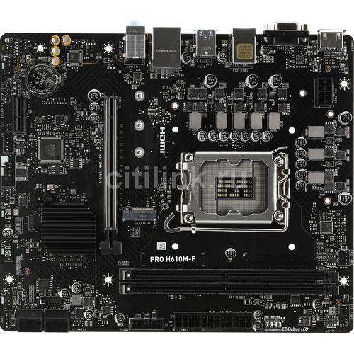Материнская плата MSI PRO H610M-E, Socket LGA 1700, Intel H610, mATX, Ret