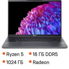 Изображение товара Ноутбук Acer Swift Go 14 SFG14-63-R8U9 14 OLED AMD Ryzen 5 16ГБ 1ТБ SSD Windows 11