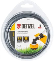Изображение товара Леска для садовых триммеров DENZEL Aluflex,  2.4мм, 15м [96834]