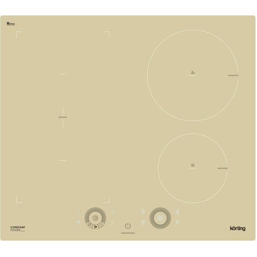 Индукционная варочная поверхность Korting HIB 64760 BB Smart, конфорок: 4 шт., стеклокерамика, независимая, бежевый