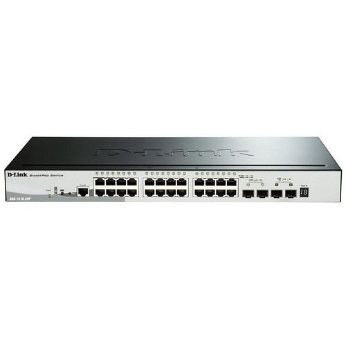 Коммутатор D-Link управляемый, 24 RJ-45, 10/100/1000/10000 Мбит/с [dgs-1510-28p/a1a]