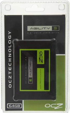SSD накопитель OCZ Agility 3 AGT3-25SAT3-64G 64ГБ, 2.5", SATA III