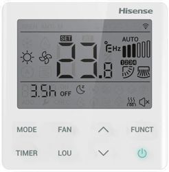 Сплит-система инверторная Hisense Heavy EU DC Inverter ADT-18UX4RCL8/AUW-18U4RS7 WI-FI потолочная, до 50м2, 17000 BTU