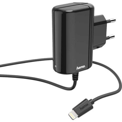 Сетевое зарядное устройство HAMA H-183267, 8-pin Lightning, 5Вт, 1A, черный [00183267]