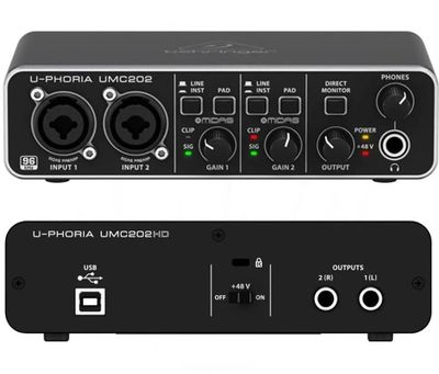 Звуковая карта USB BEHRINGER UMC202HD, 2.1, Ret – купить в Ситилинк ...