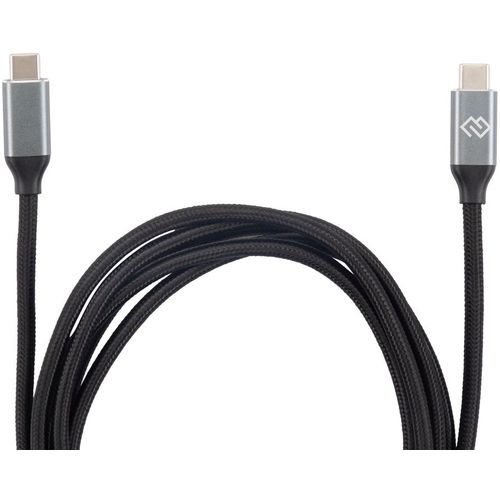 Кабель Digma USB Type-C (m) - USB Type-C (m), 2м, черный [d-type-c-usb3.2-100w-4k-2m]