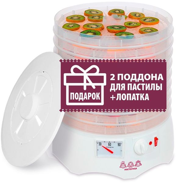 Сушилка для овощей и фруктов МАСТЕРИЦА EFD-0903VM,  прозрачный,  9шт