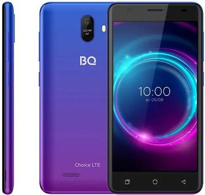 Характеристики Смартфон BQ Choice 16Gb, 5046L, ультрафиолетовый закат ...