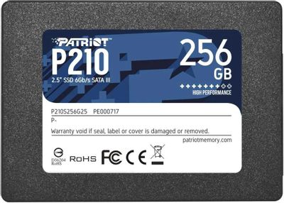 SSD накопитель Patriot P210 P210S256G25 256ГБ, 2.5", SATA III,  SATA