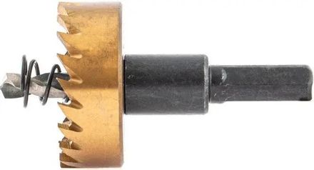 Коронка DENZEL 724111, по металлу, 38мм, 1шт