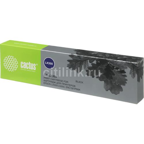 Картридж Cactus CS-LX350, черный / 12.7мм, 10м, CS-LX350
