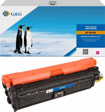Картридж G&G GG-CE343A, пурпурный / GG-CE343A