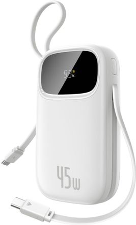 Внешний аккумулятор (Power Bank) BASEUS EnerFill FC31 Digital,  10000мAч,  белый [p10082102213-00]